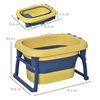 Bañera Plegable Para Bebé De 0-6 Años 105l Amarillo Y Azul Homcom