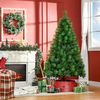 Árbol De Navidad Artificial De Pe Pvc Metal Homcom Ø116x180 Cm-verde