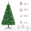 Árbol De Navidad Artificial De Pe Pvc Metal Homcom Ø116x180 Cm-verde