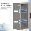 Armario De Baño De Pared De Melamina Madera Kleankin 48x20x50 Cm-gris