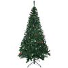 Árbol De Navidad Artificial De Pe Pvc Metal Homcom Ø93x210 Cm-verde