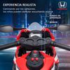 Moto Eléctrica Con Licencia Honda Para Niños 3-5 Años Blanco Homcom