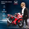 Moto Eléctrica Con Licencia Honda Para Niños 3-5 Años Blanco Homcom