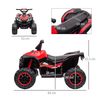 Quad Eléctrico Para Niños De 3-5 Años 12v Con 2 Motores Rojo Homcom