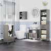 Mueble Debajo Del Lavabo De Melamina Madera Kleankin 60x30x60 Cm-gris