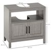 Mueble Debajo Del Lavabo De Melamina Madera Kleankin 60x30x60 Cm-gris