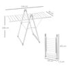 Tendedero Eléctrico Aleación Aluminio Abs Homcom 134x66x100 Cm-plata