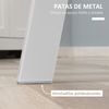 Mesa De Comedor De Mdf Metal Homcom Ø72x75 Cm-blanco