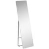 Espejo De Pie De Aleación Aluminio Vidrio Homcom 45x37x158,5 Cm-plata