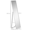 Espejo De Pie De Aleación Aluminio Vidrio Homcom 45x37x158,5 Cm-plata