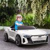 Coche Eléctrico Audi Rs E-tron Gt Para Niños +3 Años Blanco Homcom