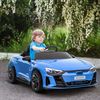 Coche Eléctrico Audi Rs E-tron Gt Para Niños +3 Años Azul Homcom