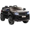 Coche Eléctrico Suv Para Niños 3-6 Años 12v 2 Motores Negro Homcom