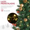 Conjunto De Árbol De Navidad De Pvc Abs Homcom 40x40x90 Cm-verde