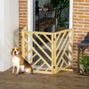 Barrera De Seguridad Para Perros De Pino 181x35x76 Cm-pawhut. Natural