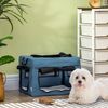 Mochila Para Perros De Acero Tela Oxford 48,5x34x34cm-pawhut.azul