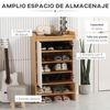 Zapatero Moderno De Melamina De Madera Homcom 60x32x100 Cm-marrón