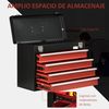 Caja De Herramientas De Acero Durhand 51x22x39,5 Cm-negro Y Rojo