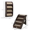 Escalera Plegable Para Mascotas De Pp 62x38x49,5 Cm-pawhut