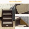 Escalera Plegable Para Mascotas De Pp 62x38x49,5 Cm-pawhut