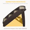 Escalera Plegable Para Mascotas De Pp 62x38x49,5 Cm-pawhut