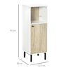 Armario Auxiliar De Baño De Madera Acero Kleankin 31,5x30x91 Cm-roble