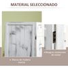 Biombo Plegable De Madera De Paulownia Mdf Homcom 160,5x170 Cm-blanco