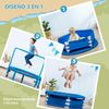 3 En 1 Cama Elástica Infantil Con Mango Extraíble Azul Zonekiz