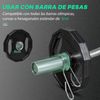 2 Discos De Pesas Olímpicas Sportnow Metal Caucho, Ø32x4 Cm, Negro