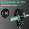 2 Discos De Pesas Olímpicas Sportnow Metal Caucho, Ø24x3,5 Cm, Negro