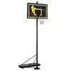 Canasta De Baloncesto Homcom Acero Pe, 110x45x290-360 Cm, Negro