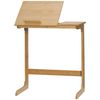 Mesa Auxiliar Mesa Para Sofá De Bambú Homcom 60x33x67 Cm-natural