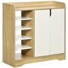 Mueble Zapatero De Melamina De Madera Homcom 80x30x80 Cm-natural