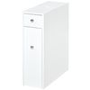 Armario Auxiliar De Baño De Mdf Homcom 17x48x58 Cm-blanco