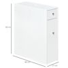 Armario Auxiliar De Baño De Mdf Homcom 17x48x58 Cm-blanco