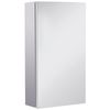 Armario De Baño Espejo De Acero Inoxidable Vidrio Homcom 30x14x55 Cm