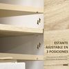 Aparador De Cocina De Mdf Madera Homcom 80x40x70 Cm-blanco Y Roble