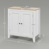 Mueble Para Debajo Del Lavabo De Mdf Kleankin 60x30x60 Cm-blanco