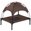 Cama Mascotas De Metal Oxford Tafetán Pawhut 61x46x62 Cm - Café