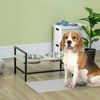 Cuencos Perros De Tablero Multicapa Acero 60x33x10-31,5cm-pawhut.gris