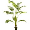 Palmera Artificial De Peva Pe Pp Cemento Homcom Ø15x170 Cm-verde