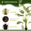 Palmera Artificial De Peva Pe Pp Cemento Homcom Ø15x170 Cm-verde