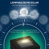 Lámpara De Pie Solar Luces Led De Pp 15,5x15,5x47 Cm-outsunny. Negro