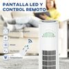 Ventilador De Torre 45w Con Mando A Distancia Temporizador Homcom