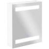 Armario Espejo De Tablero De Fibra Vidrio Homcom 50x15x60 Cm-blanco