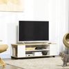 Mueble Tv De Melamina De Madera Homcom 120x40x38,5 Cm-blanco