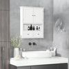 Armario De Pared Para Baño Kleankin Mdf 50,8x17,8x66 Cm Blanco