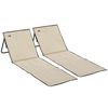 Esterillas De Tela Oxford Acero 142x51x40 Cm-outsunny. Beige