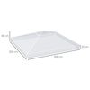 Cubierta Protectora Para Gazebo Outsunny Pvc 3x3 M Transparente