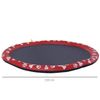 Splash Pad Aspersor De Juegos De Agua Pawhut Pvc 150x150 Cm Rojo